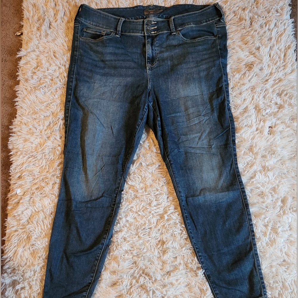 Torrid High-Rise, Dark Wash Jeggings, Size 20R